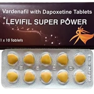 超級樂威壯雙效片Super Levifil|超強增硬助勃延時|巔峰男人一粒硬100mg*10顆