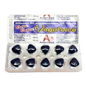 Vega Force藍蝌蚪雙效威而鋼片|強效助勃+延時雙效合一 10粒/盒