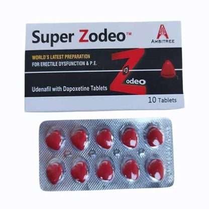 印度紅水鬼雙效錠SUPER ZODEO|第五代PDE5抑製劑 |零副作用160mg*10顆 1